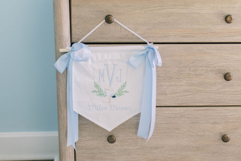 sign for newborn boy with his name